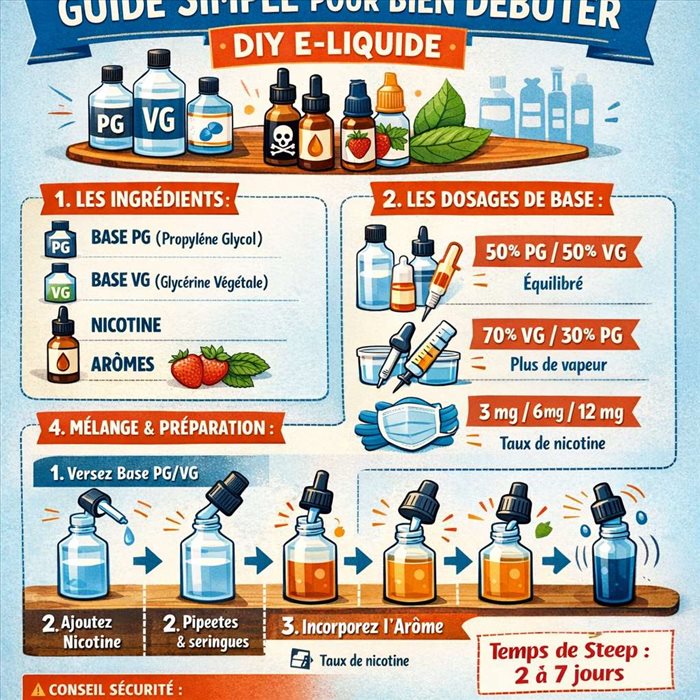 DIY e-liquide : guide simple pour bien débuter      